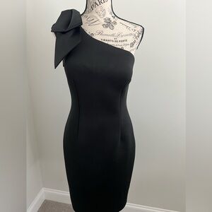 Elegant Betsy & Adam's one shoulder gown